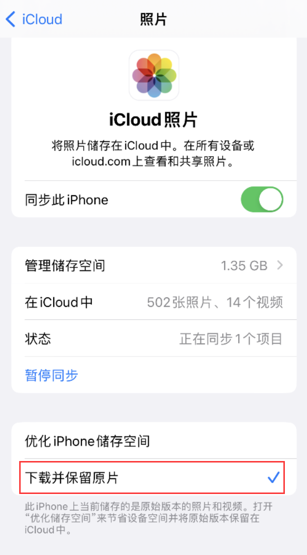 江边乡苹果手机维修分享iPhone 无法加载高质量照片怎么办 