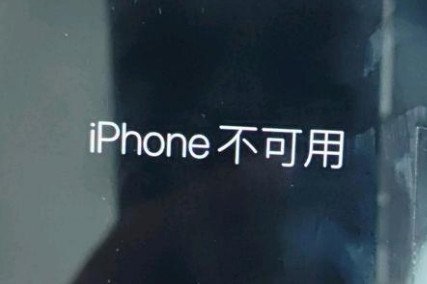 江边乡苹果服务网点分享锁屏界面显示“iPhone 不可用”如何解决 